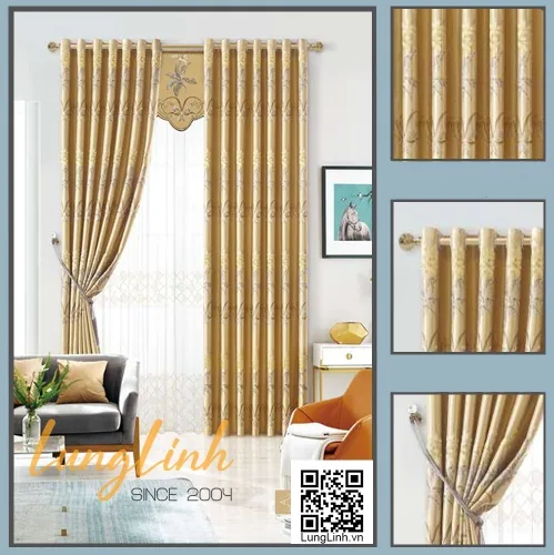 Chọn rèm vải phòng khách theo ánh sáng