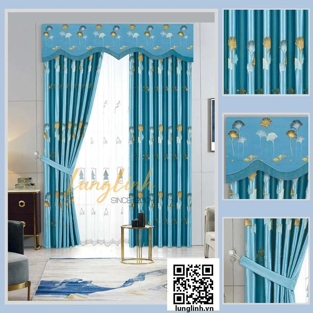 Rèm cửa họa tiết trẻ trung