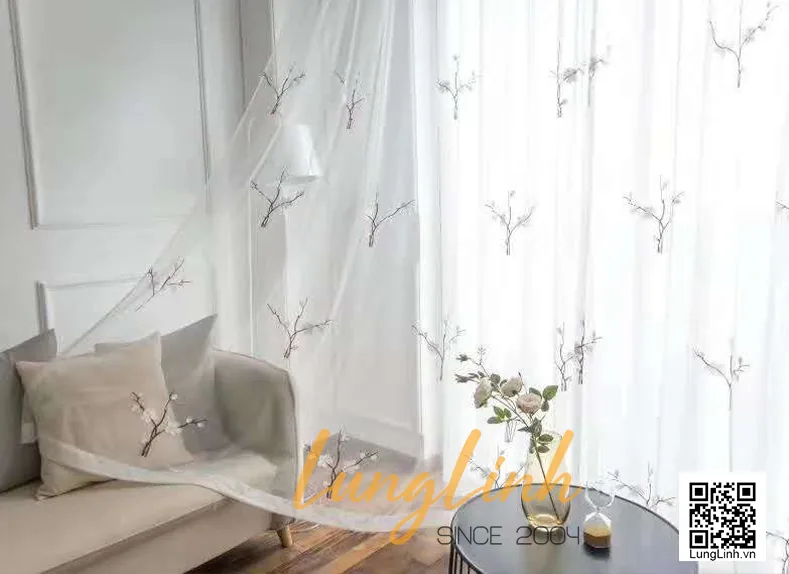 rèm von phòng khách đẹp