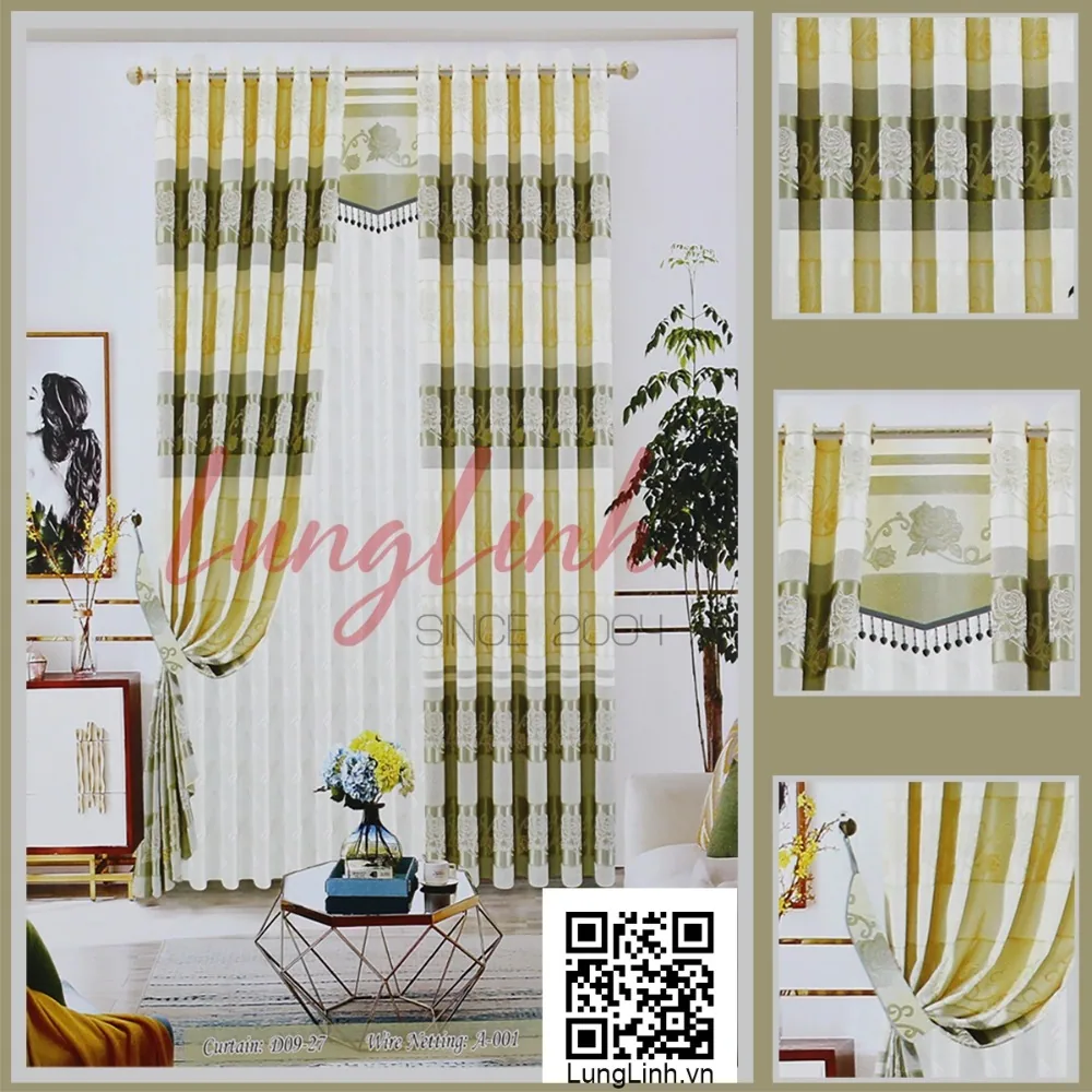 Rèm cửa màu vàng
