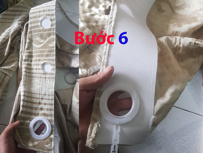 Giặt rèm bước 6 - Rèm cửa Lung Linh