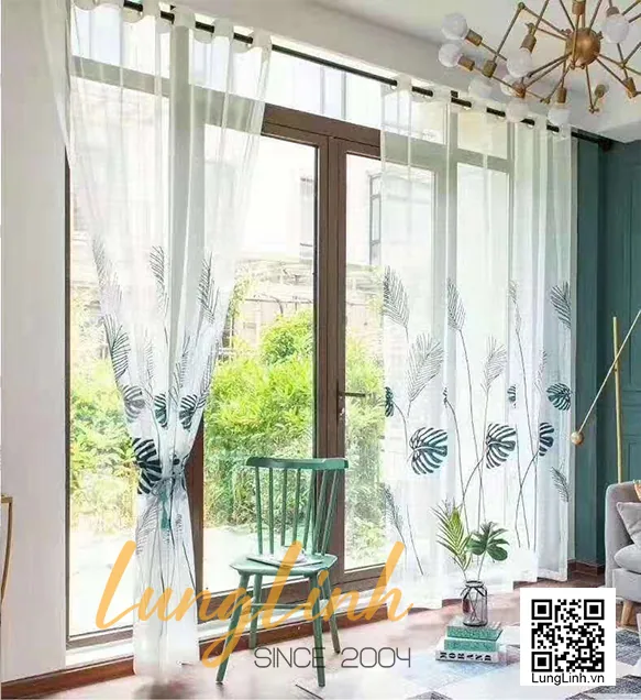 rèm voan phòng khách