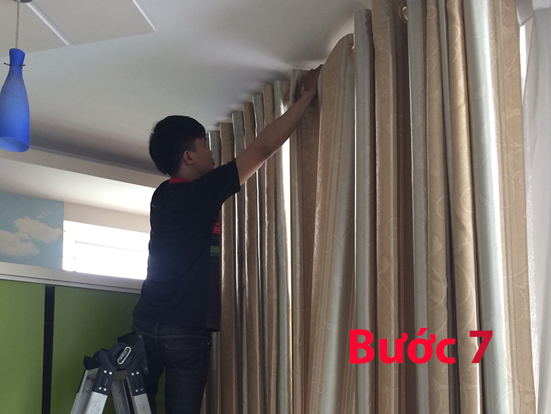 Giặt rèm bước 7 - Rèm cửa Lung Linh