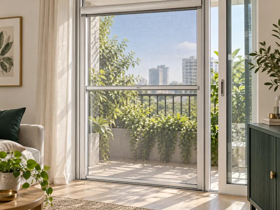 Ảnh phối cảnh Cửa chống muỗi cuốn