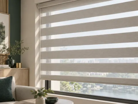 Cận cảnh Rèm cầu vồng bên ô cửa