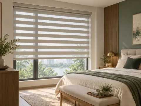 Góc nhìn rộng của Rèm cầu vồng trong phòng