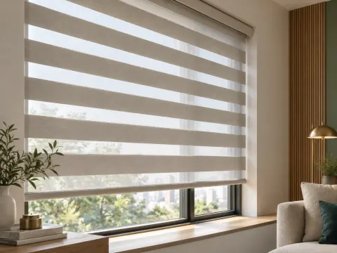 Cận cảnh Rèm cầu vồng bên ô cửa