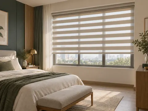 Góc nhìn rộng của Rèm cầu vồng trong phòng