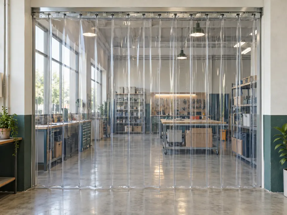 Ảnh phối cảnh Màn PVC vách ngăn