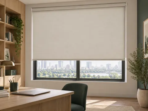 Ảnh phối cảnh Màn sáo cuốn R9303 thiết kế sang trọng màu sắc đơn giản