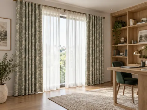 Góc nhìn rộng của Rèm vải trong phòng