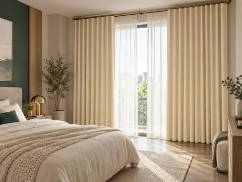 Góc nhìn rộng của Rèm vải trong phòng