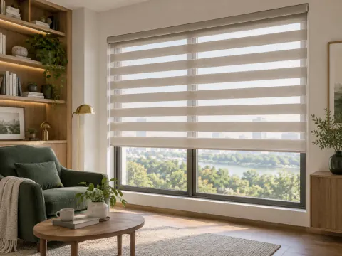 Góc nhìn rộng của Rèm cầu vồng trong phòng