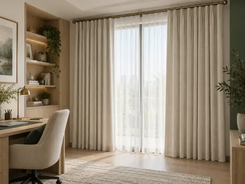 Góc nhìn rộng của Rèm vải trong phòng