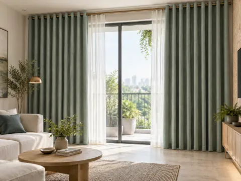 Ảnh phối cảnh Rèm cửa vải 36044