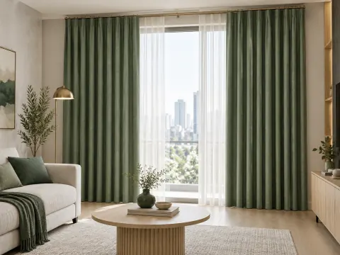 Ảnh phối cảnh Rèm cửa vải 36078
