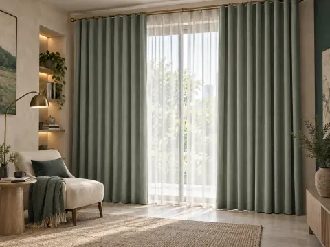 Ảnh phối cảnh Rèm cửa vải 36098