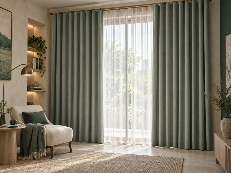 Ảnh phối cảnh Rèm cửa vải 36098