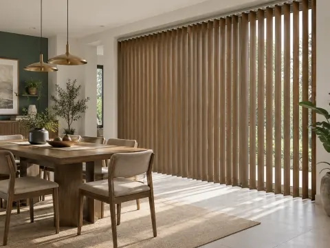 Góc nhìn rộng của Rèm lá dọc trong phòng