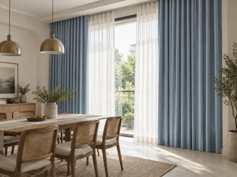 Góc nhìn rộng của Rèm vải trong phòng