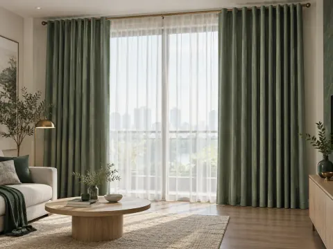 Ảnh phối cảnh Rèm vải 0918