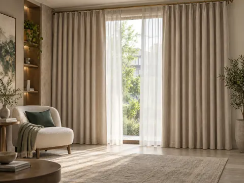 Ảnh phối cảnh Rèm vải 0947