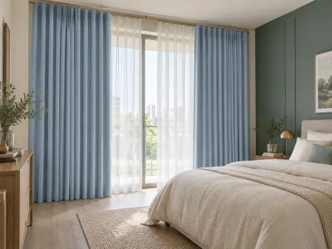 Góc nhìn rộng của Rèm vải trong phòng