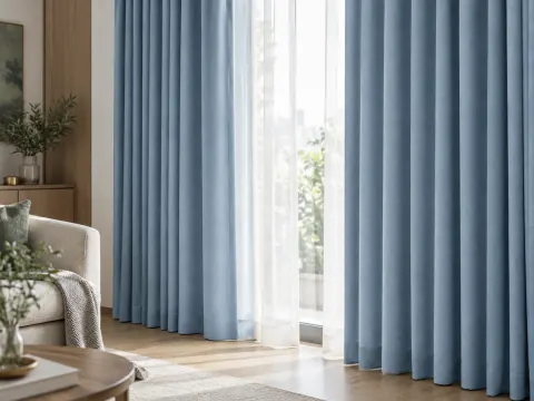 Cận cảnh Rèm vải bên ô cửa