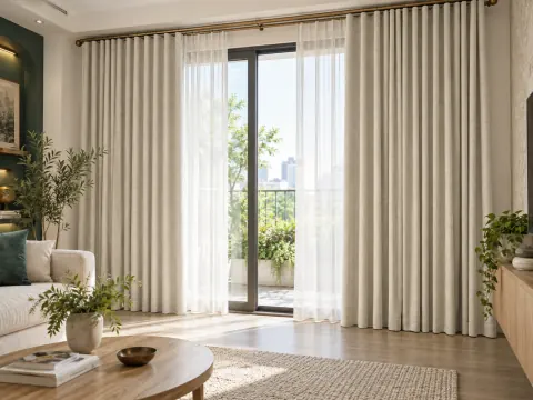 Ảnh phối cảnh Rèm vải 30654