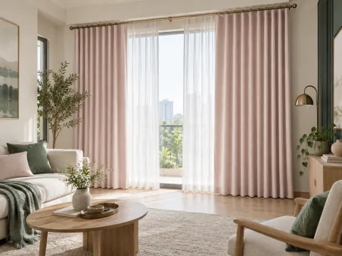 Góc nhìn rộng của Rèm vải trong phòng