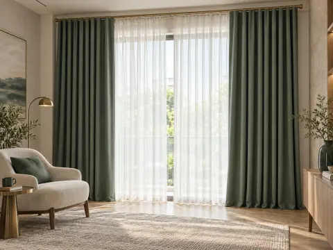 Ảnh phối cảnh Rèm vải 36059