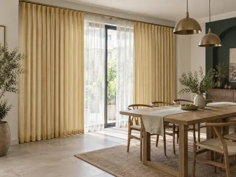 Góc nhìn rộng của Rèm vải trong phòng