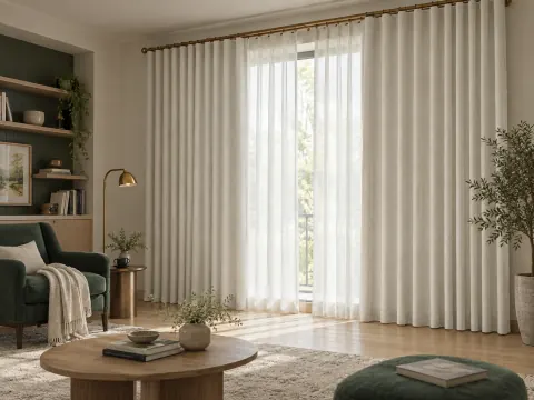Góc nhìn rộng của Rèm vải trong phòng