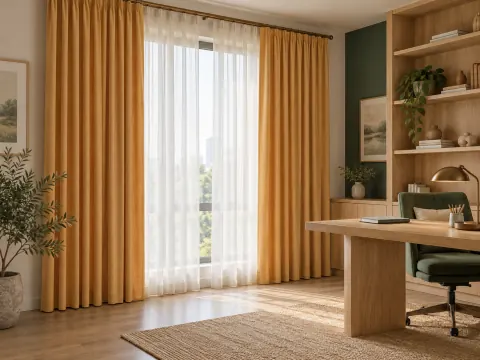Góc nhìn rộng của Rèm vải trong phòng