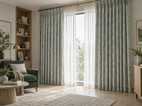 Góc nhìn rộng của Rèm vải trong phòng