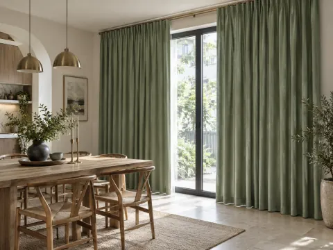 Góc nhìn rộng của Rèm vải trong phòng