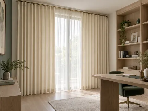 Góc nhìn rộng của Rèm vải trong phòng